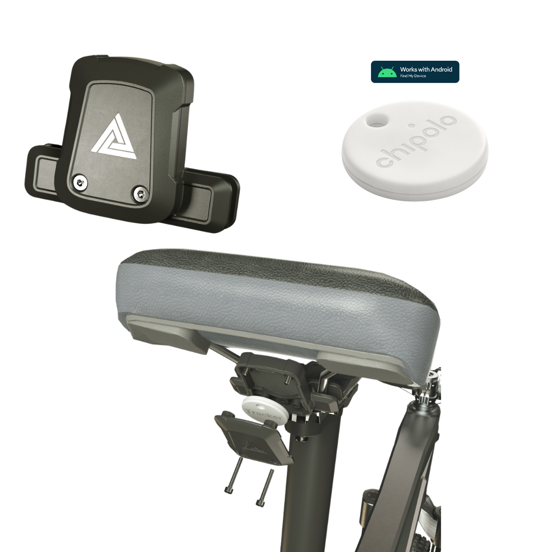 Tagged - Discreet Bicycle Tracking Accessory Bundle (Android)  -  (Holder + Android Tacker Included)